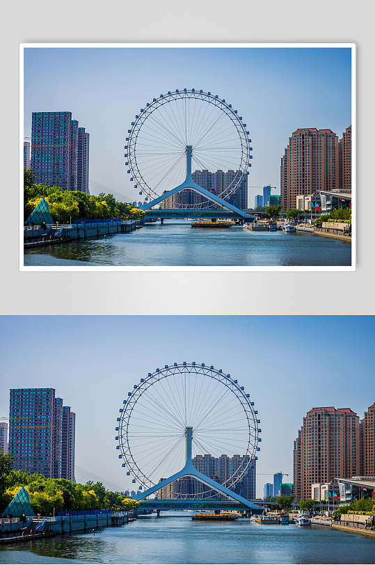 天津城市风光全景图片