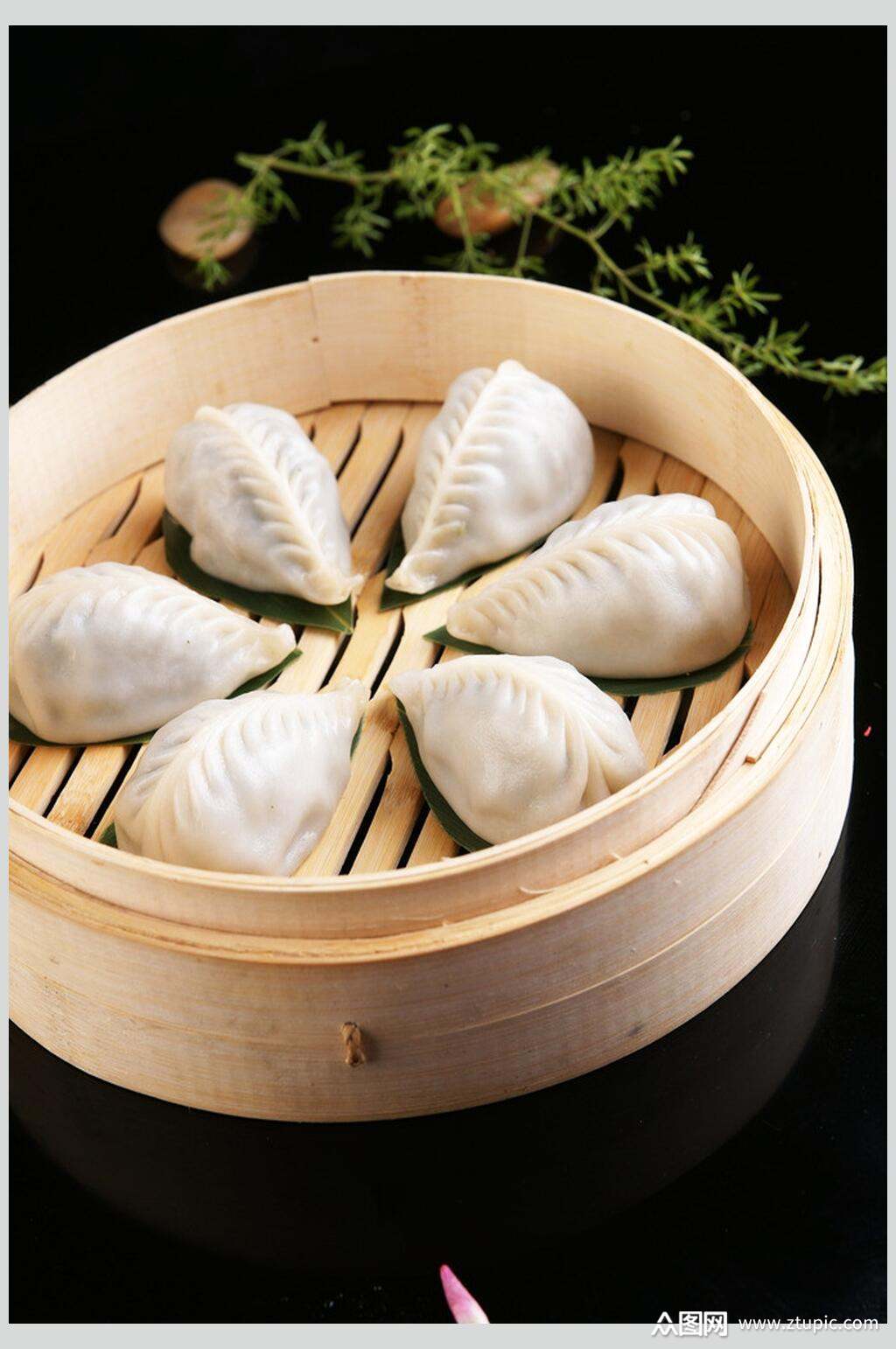 美食包子小笼包图片