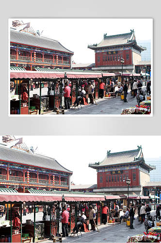 天津城市风光宣传背景图片