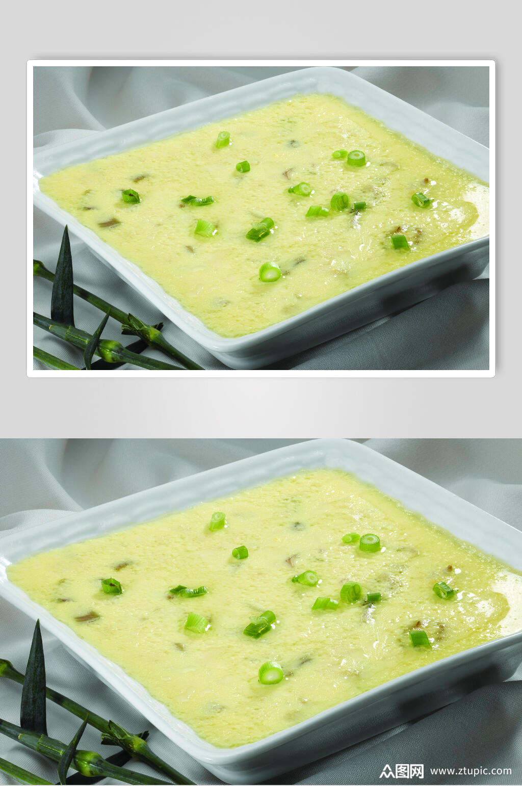 干葱肉碎蒸水蛋高清图片