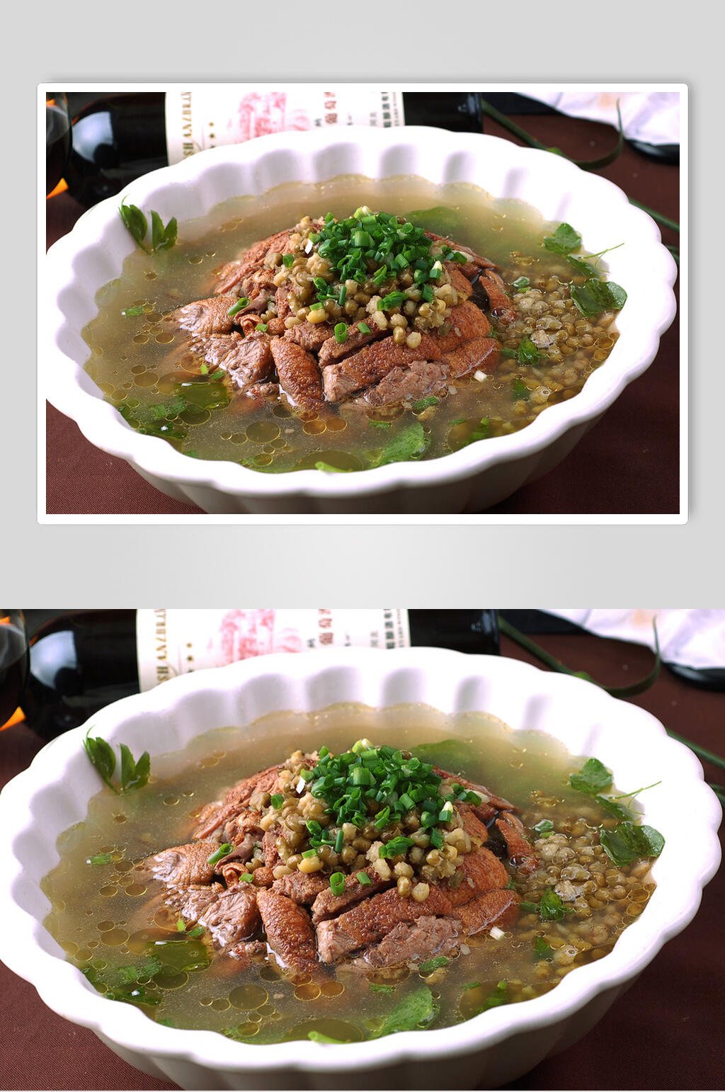 豆沙海带老鸭汤高清图片素材