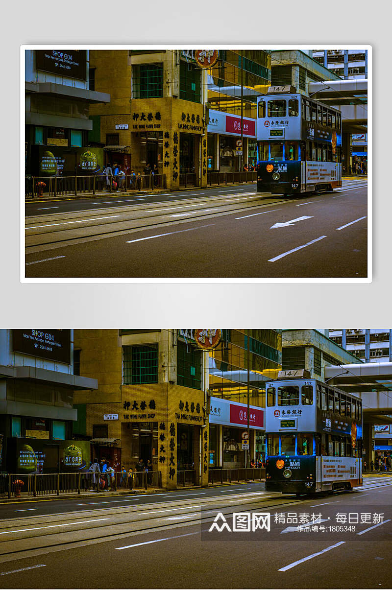 香港风景街景高清图片素材