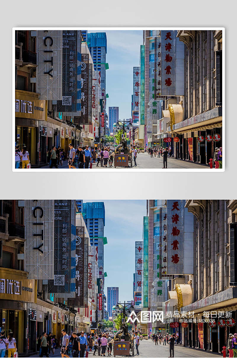 静谧天津城市风光摄影元素图片素材