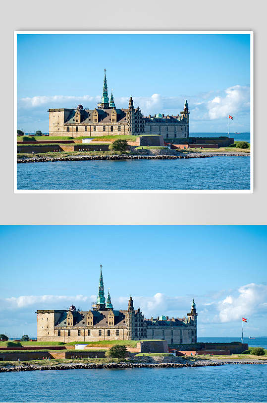 神秘欧洲城堡古堡摄影背景图片