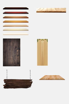 简约木板设计元素素材