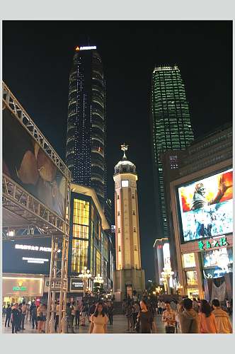重庆城市街景全景图片