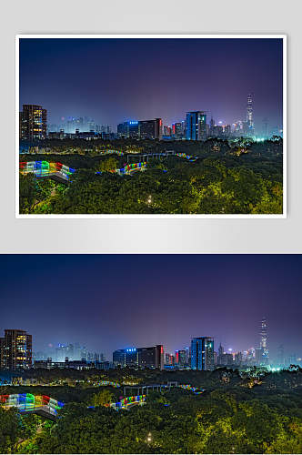 深圳香蜜公园夜景高清图片