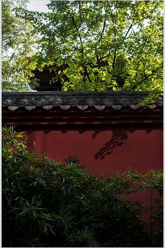成都古城红墙中国风高清图片