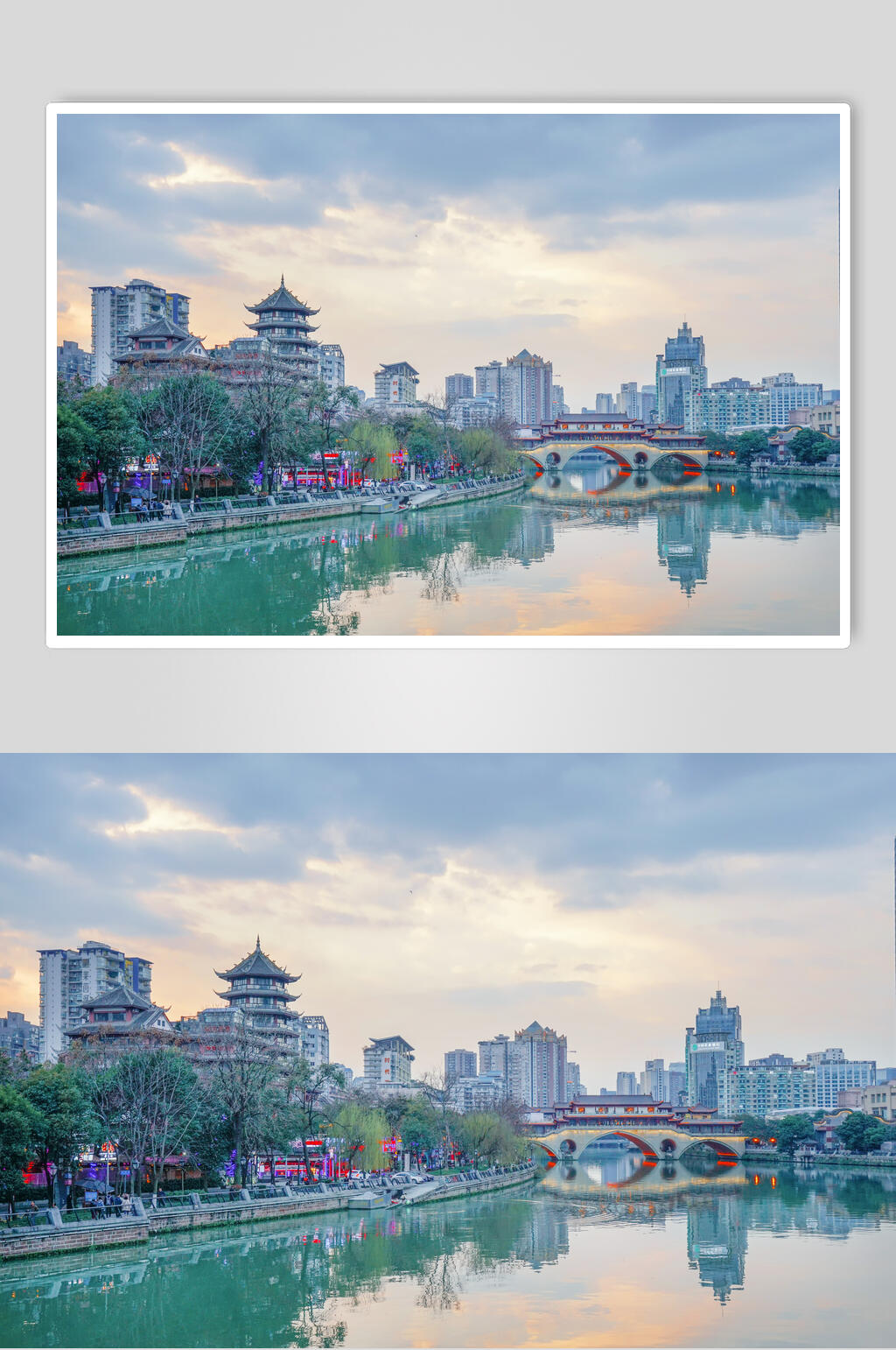 成都九眼桥滤镜摄影图片素材