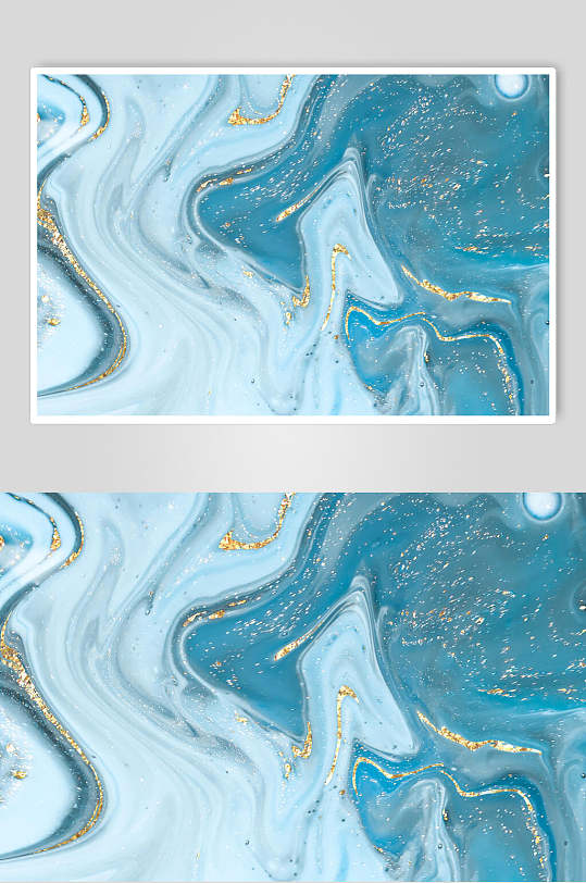 时尚蓝色中国风鎏金纹理质感贴图图片