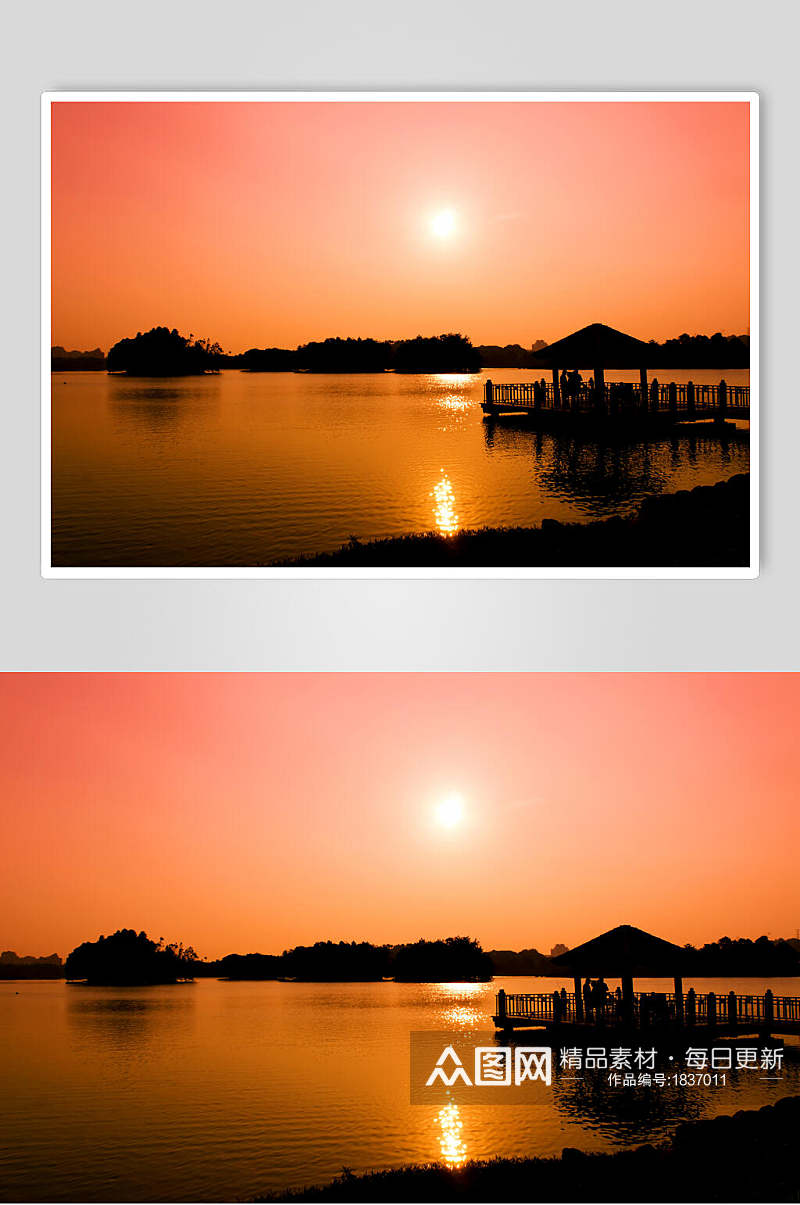 湖泊湖面风景图片素材