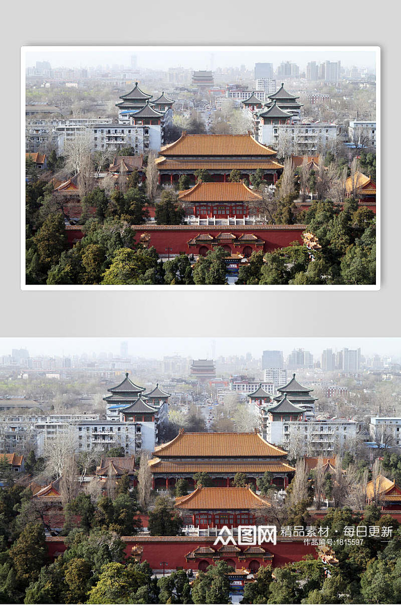 北京风光建筑俯瞰高清图片素材