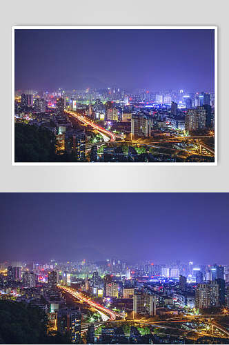 不夜城深圳夜景远景图片