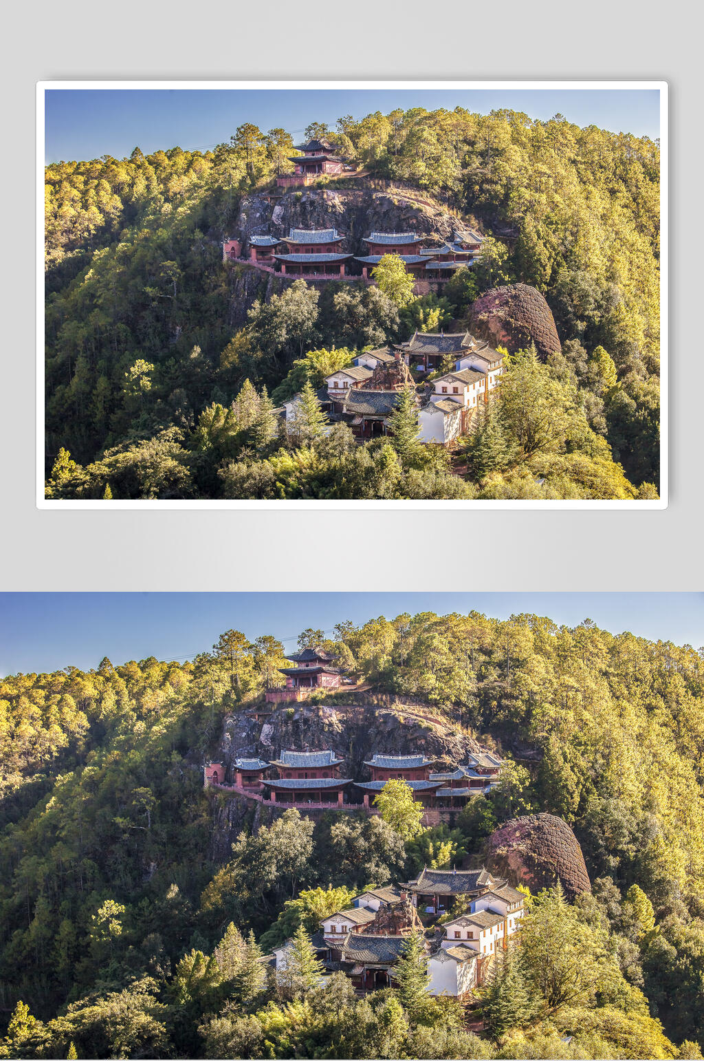 大理剑川石宝山石窟群高清图片素材