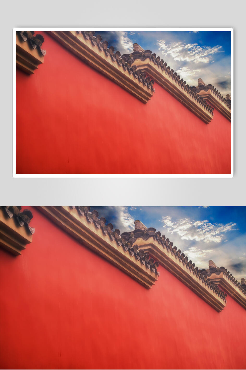 寺庙红色砖墙图片素材