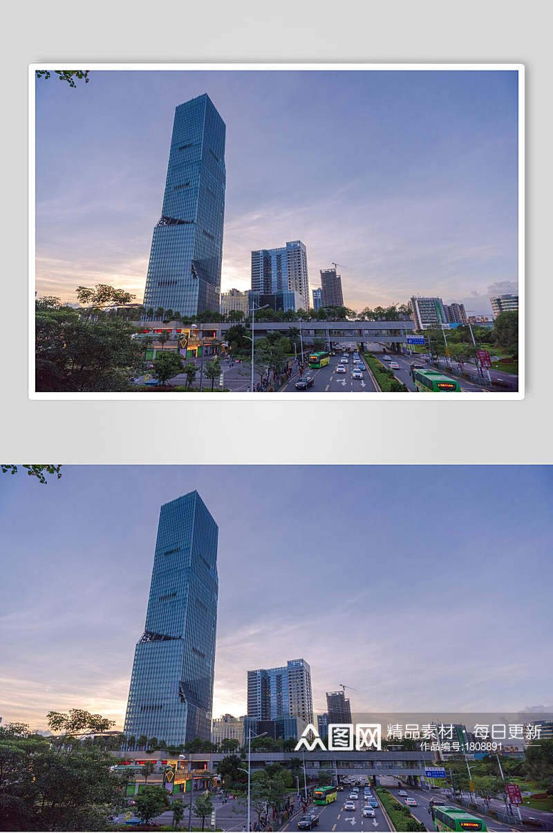 深圳北站CBD大楼图片素材