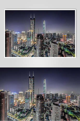 深圳城市地标夜景高清图片