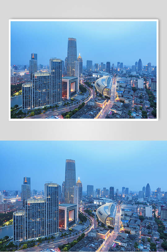 静谧天津城市风光摄影图片
