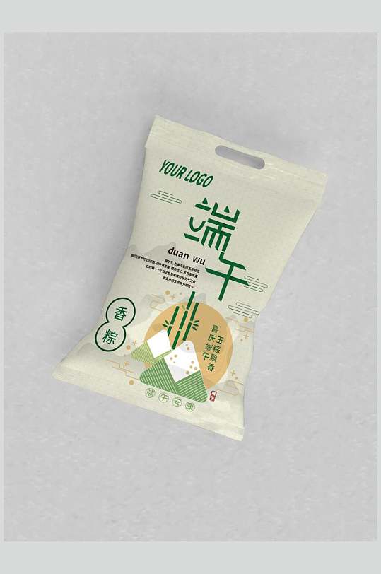 端午節(jié)粽子食品包裝袋樣機效果圖