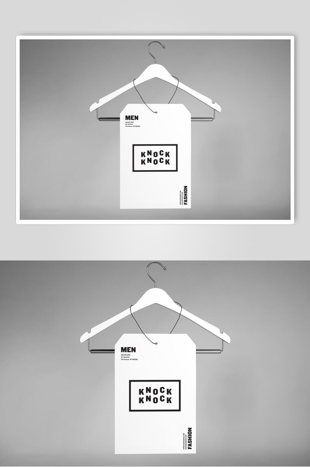 服饰品牌标签吊牌VI样机贴图效果图素材