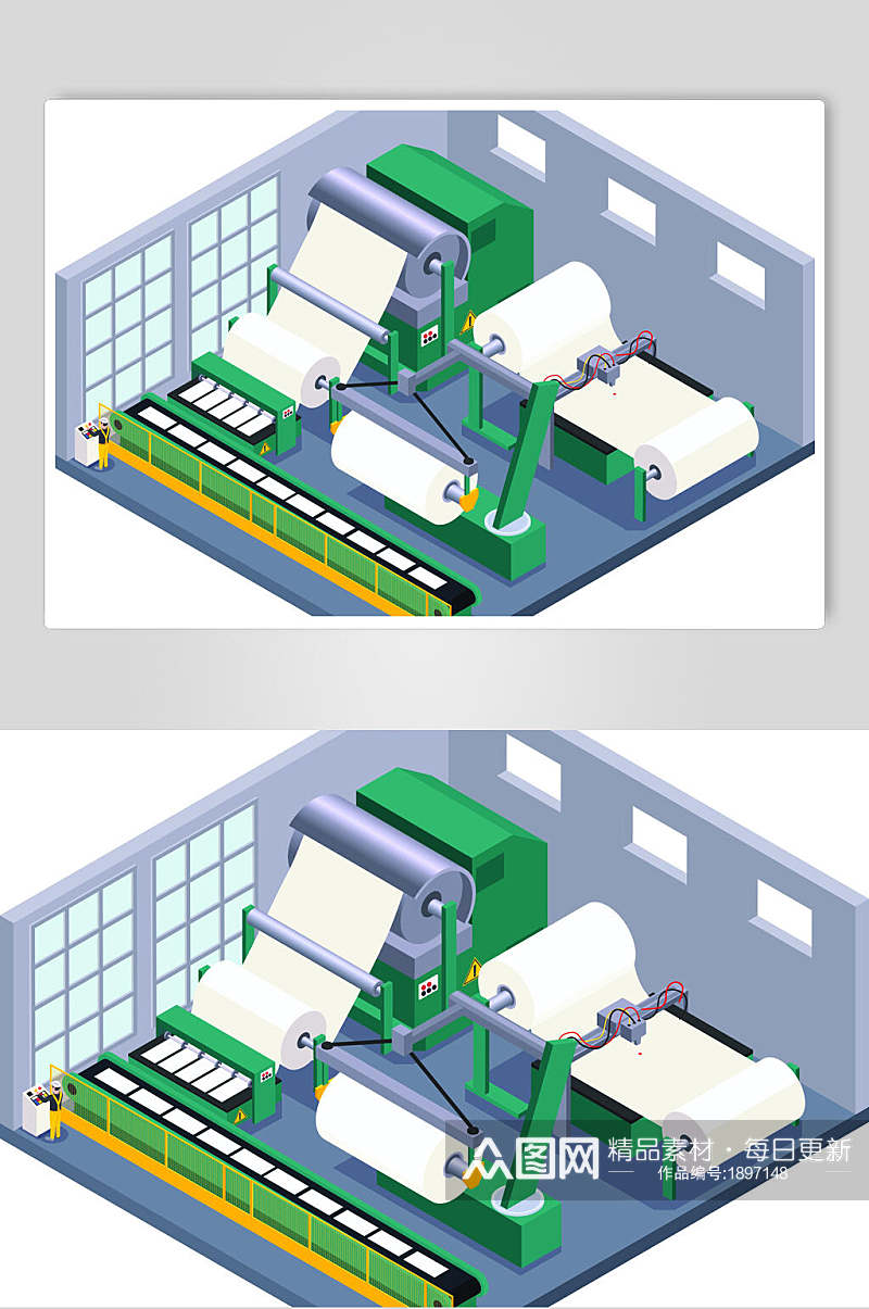 机器自动卷纸制造设计素材素材