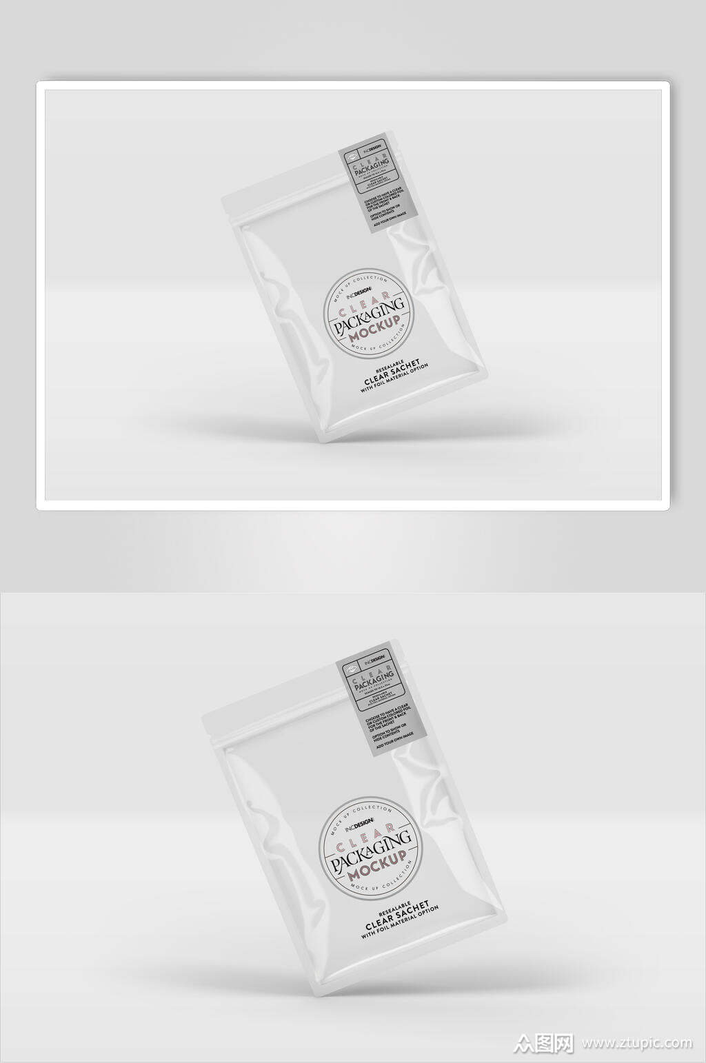 长方形塑封袋包装袋样机素材
