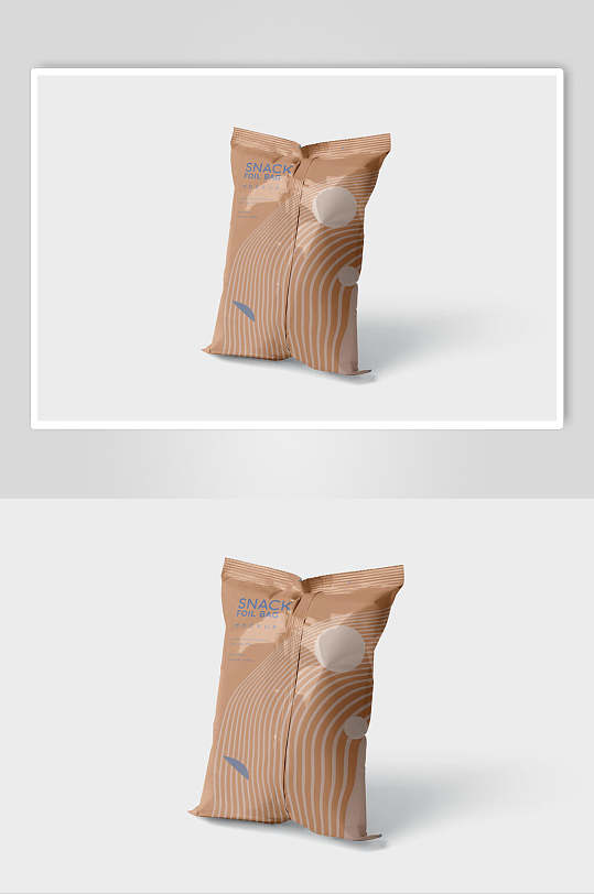 清新膨化食品安全包装袋样机效果图
