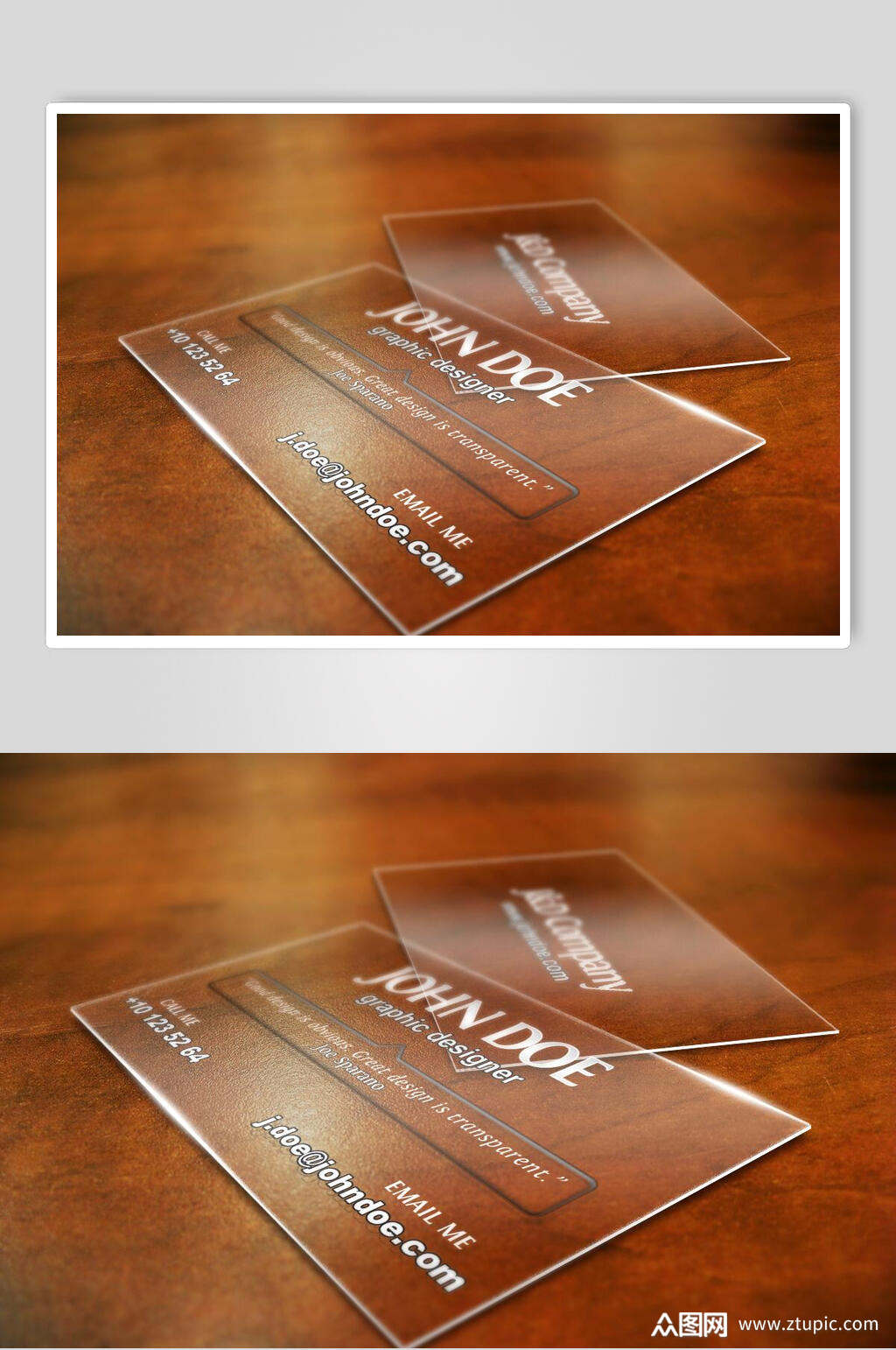 古典色名片样机效果图素材