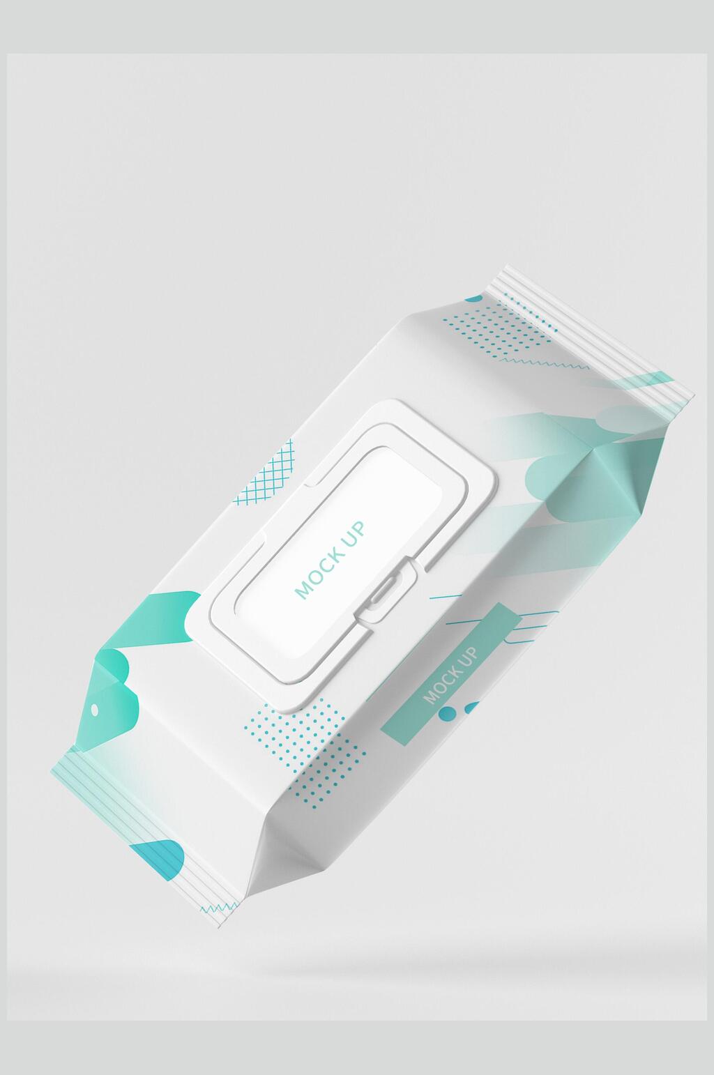 湿巾纸巾便携包装样机效果图素材
