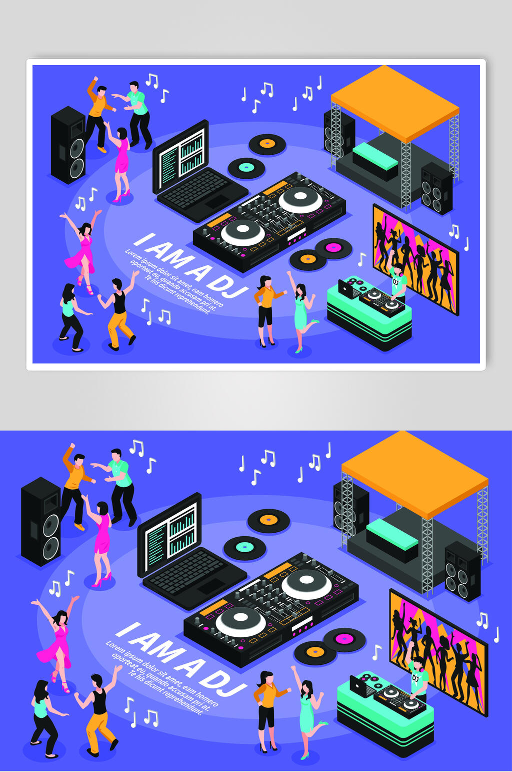 DJ音乐设计元素素材素材