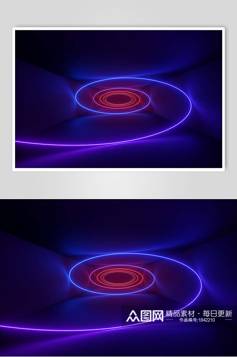 创意空间光线折射光效图片素材