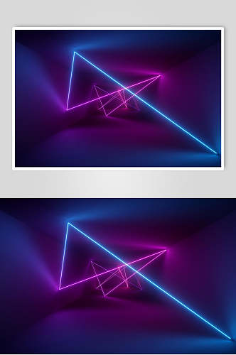 空间光线折射光效摄影图片