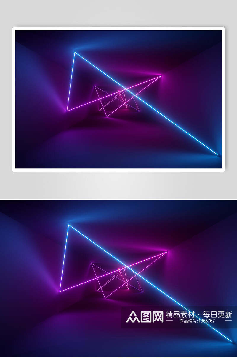 空间光线折射光效摄影图片素材