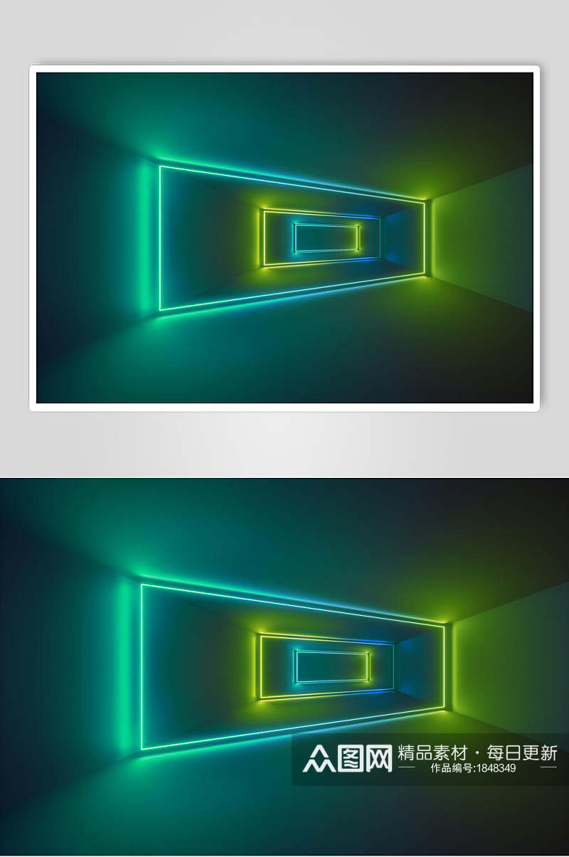 创意空间光线折射光效图片素材