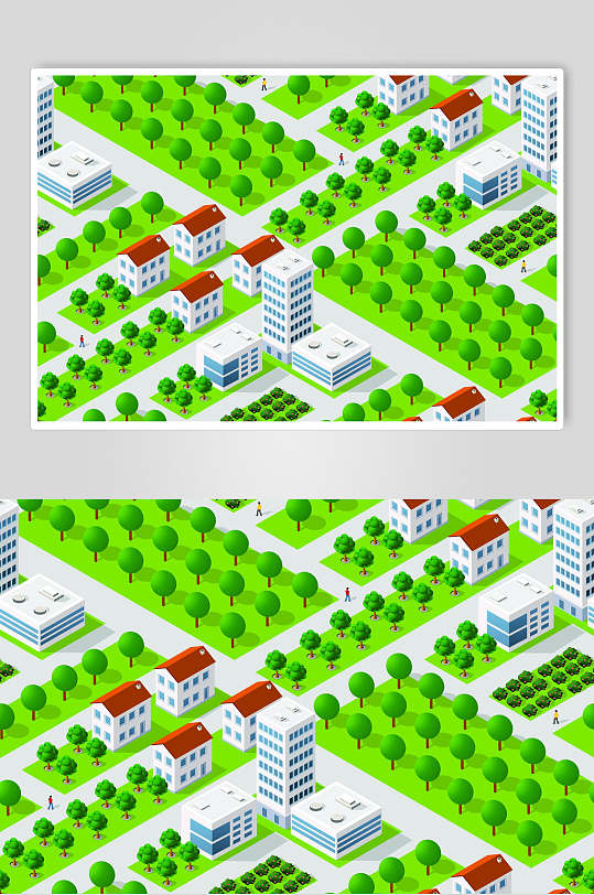 绿化生活小区设计素材