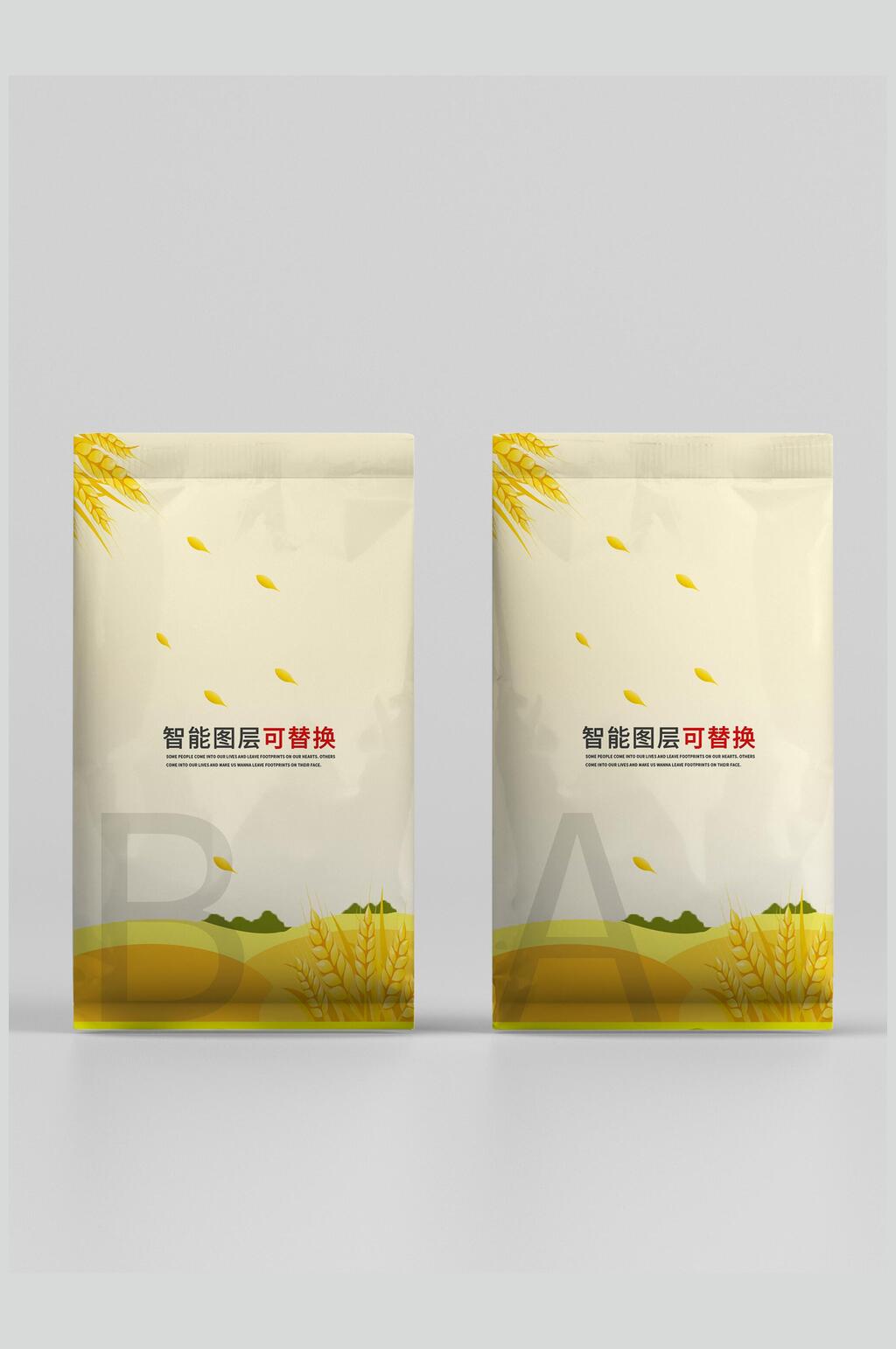 清新食品产品包装样机效果图素材
