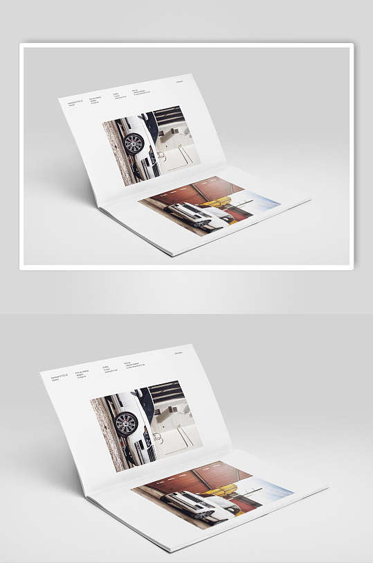 时尚杂志画册杂志样机效果图