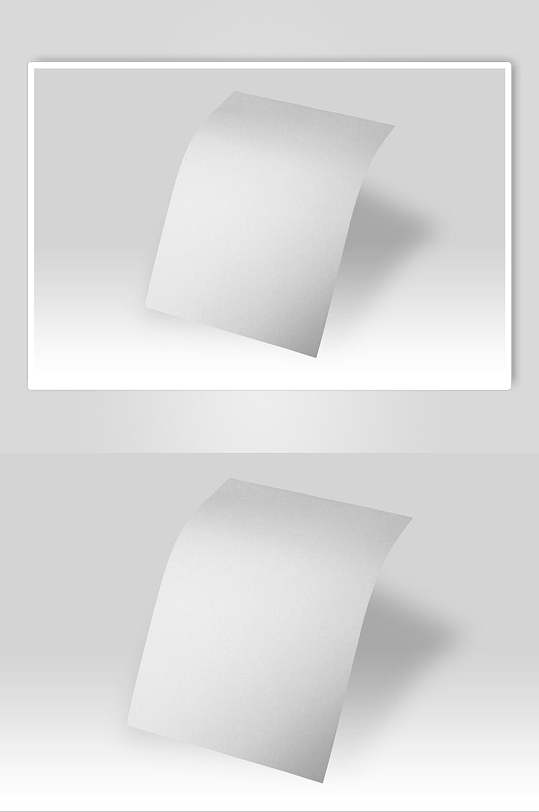 空白纸传单单页样机效果图