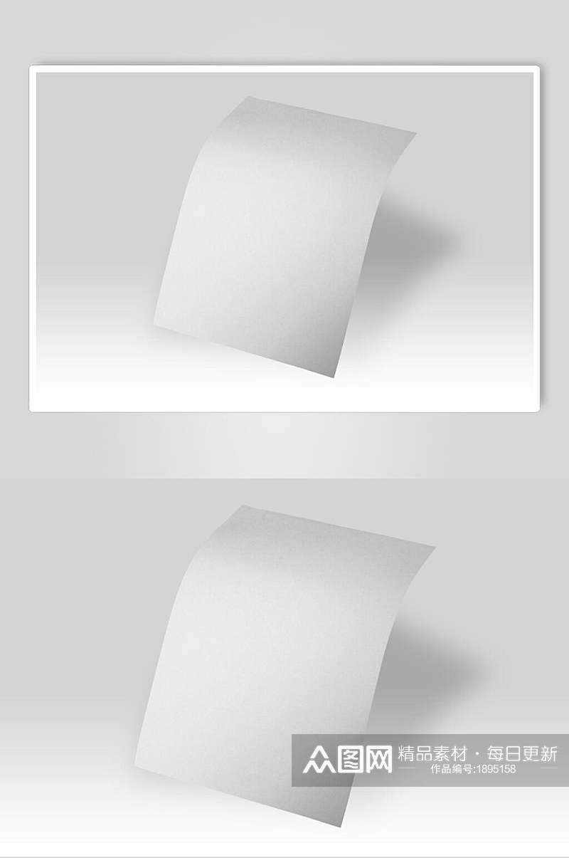 空白纸传单单页样机效果图素材