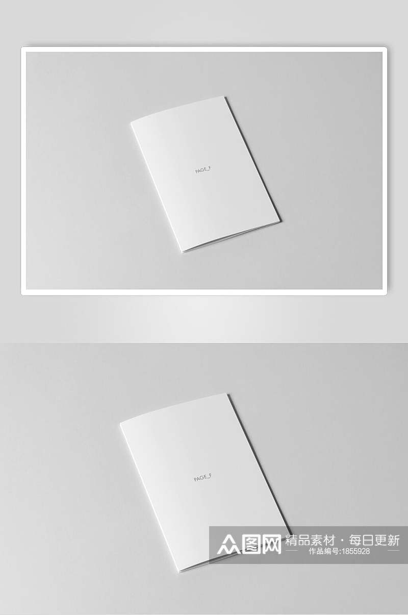 品牌折页封面LOGO展示样机贴图效果图素材