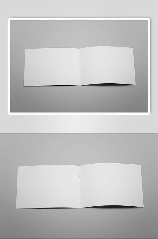 折页骑马钉装画册样机效果图