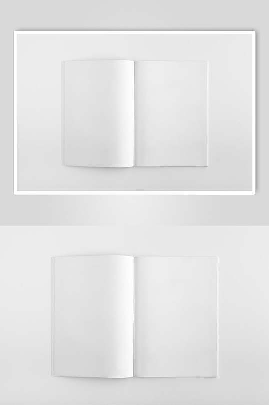 空白杂志画册杂志样机效果图