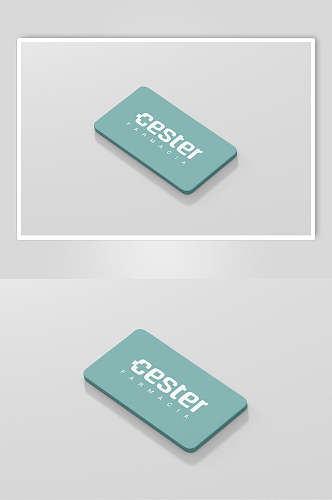医药品牌包装设计卡片LOGO展示样机效果图