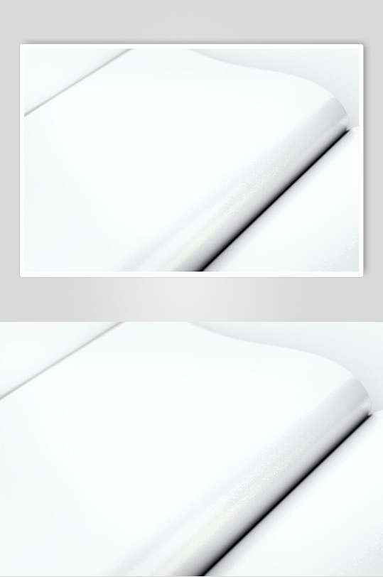 简约素白骑马钉装画册样机效果图