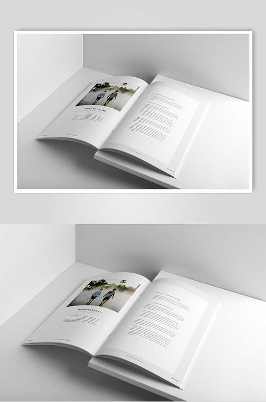 常规书籍宣传册画册样机效果图-众图网