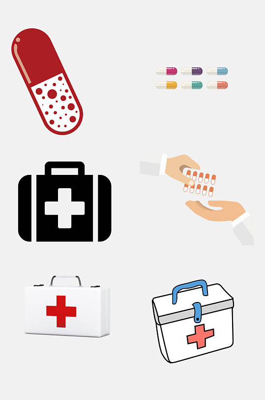 形象药物药品免抠设计元素素材