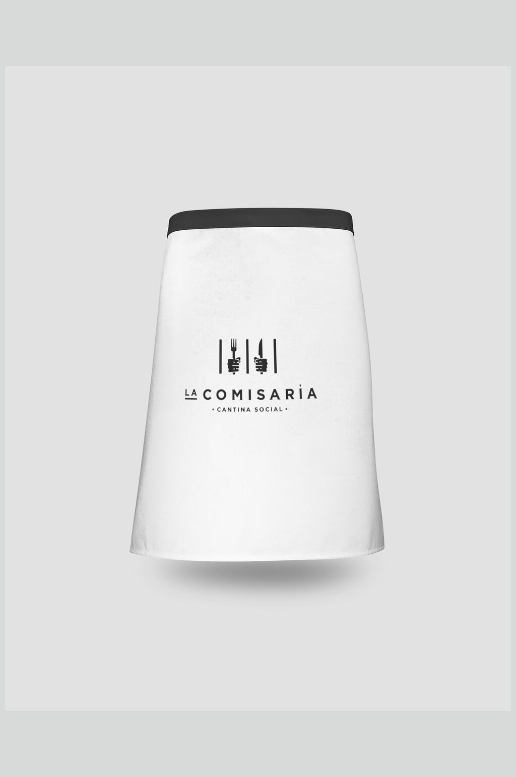 短款围裙LOGO展示样机贴图效果图素材