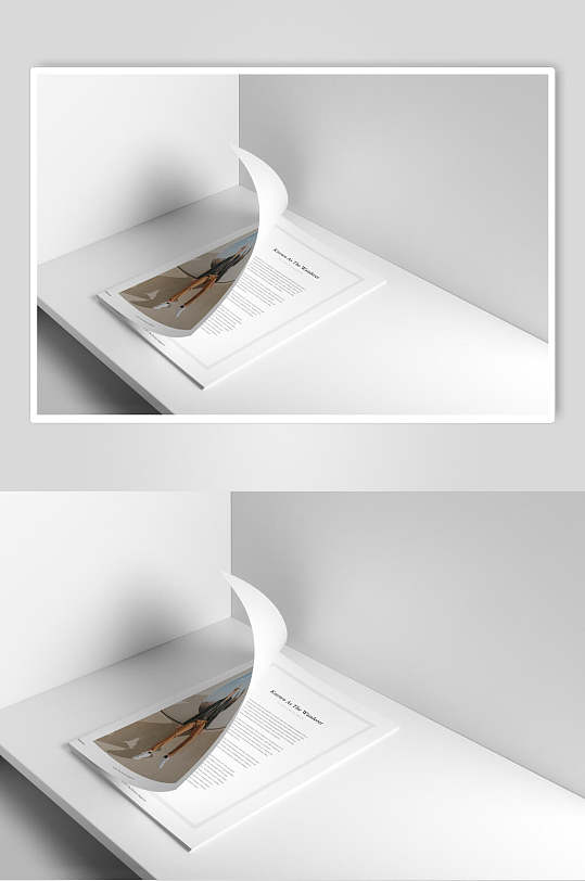 常规画册宣传册翻页样机效果图