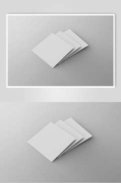 方形折页叠放样机贴图效果图