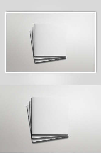 多本方形折页叠放样机贴图效果图